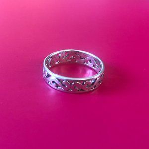 Sterling Silver Florentine Beach Ring